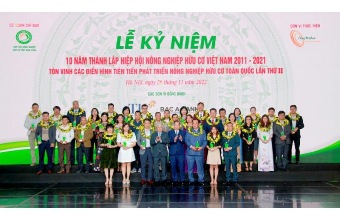 Chúc mừng lễ kỉ niệm "10 năm thành lập hiệp hội nông nghiệp hữu cơ Việt Nam 2011-2021""