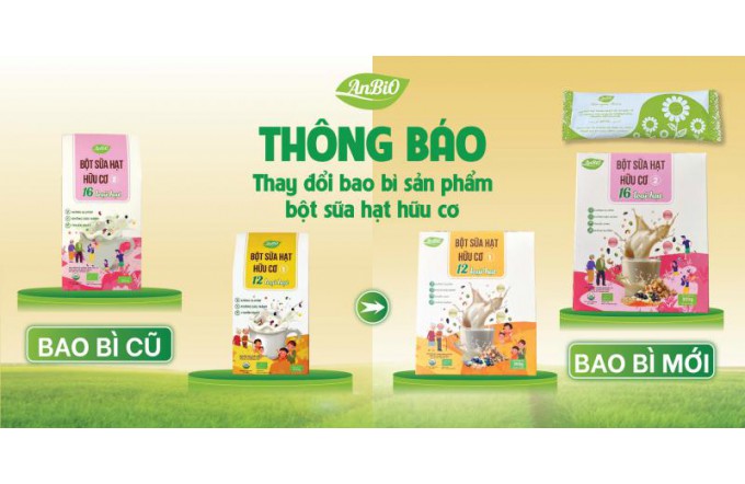 THÔNG BÁO THAY ĐỔI BAP BÌ SẢN PHẨM