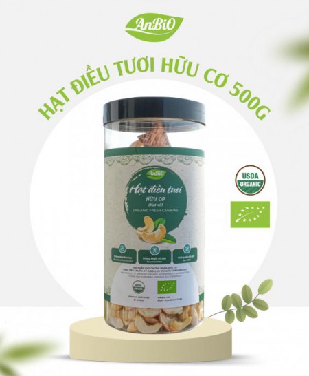 Hạt điều nhân trắng hữu cơ hạt vỡ 500g