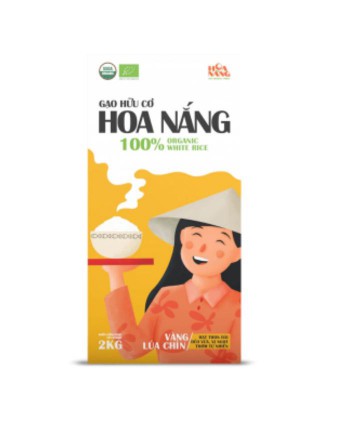 Gạo Hữu Cơ Hoa Nắng Vàng Lúa Chín - 2kg