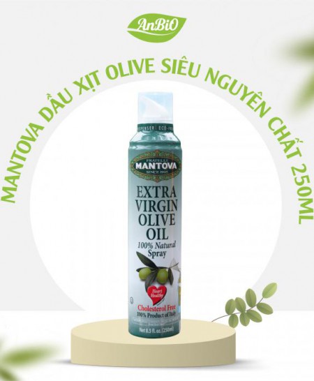 Mantova Dầu xịt Olive siêu nguyên chất 250ml