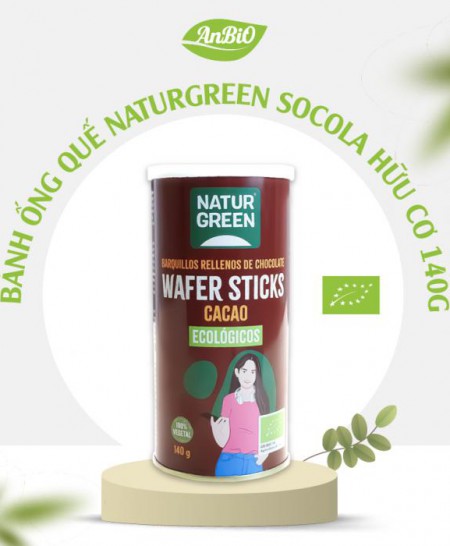 Bánh ống quế hữu cơ socola