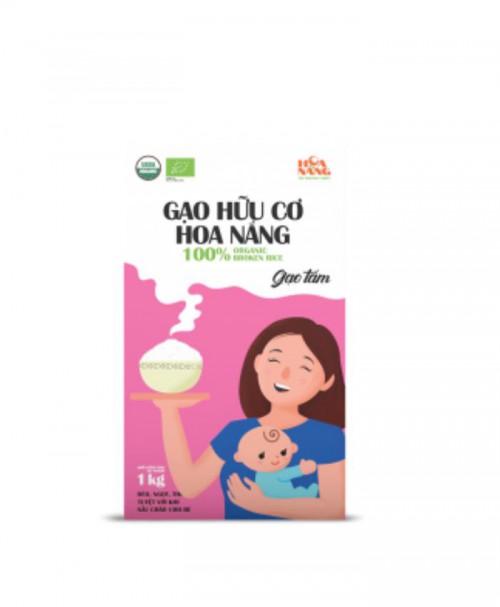 Gạo Hữu Cơ Hoa Nắng - Gạo Tấm 1Kg 