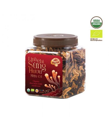 NẤM LINH CHI SỪNG HƯƠU ORGANIC (THÁI LÁT)200g