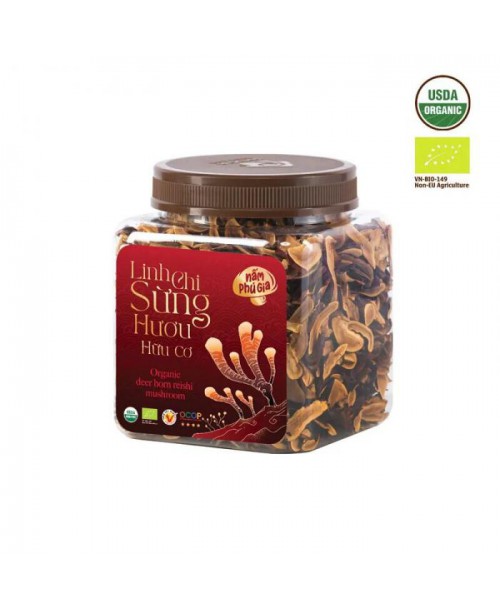 NẤM LINH CHI SỪNG HƯƠU ORGANIC (THÁI LÁT)200g