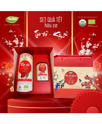 Set quà táo đỏ (size đại) + kỷ tử hữu cơ AnBiO