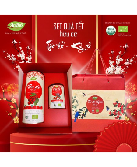 Set quà táo đỏ (size đại) + kỷ tử hữu cơ AnBiO