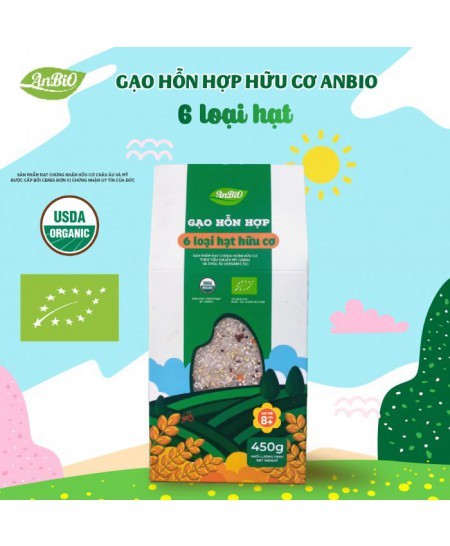 Gạo hỗn hợp 6 loại hạt hữu cơ