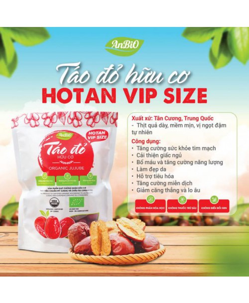 TÁO ĐỎ HOTAN HỮU CƠ VIP SIZE ANBIO 450G