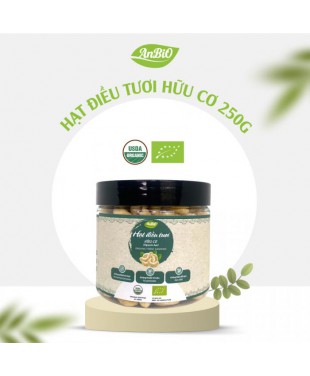 Hạt điều nhân trắng hữu cơ - 250gr