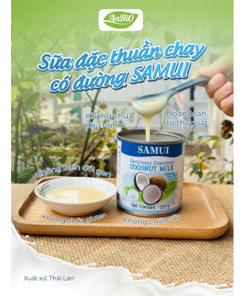 Sữa đặc thuần chay có đường SAMUI 320g