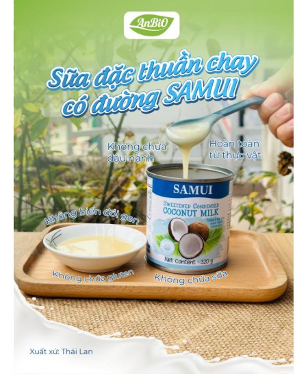 Sữa đặc thuần chay có đường SAMUI 320g