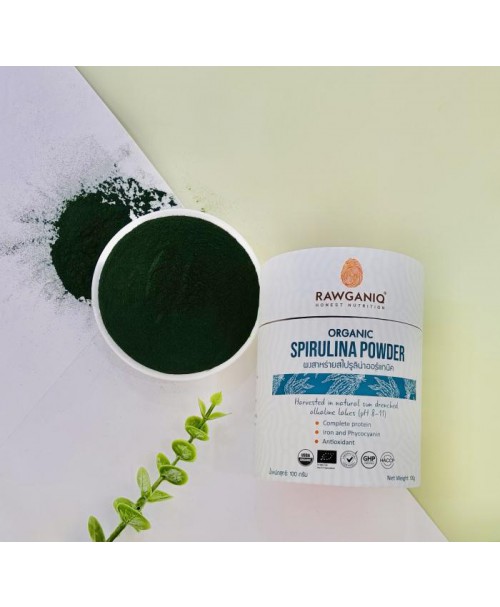 Organic spirulina powder 100g Bột Tảo xoắn hữu cơ 100g