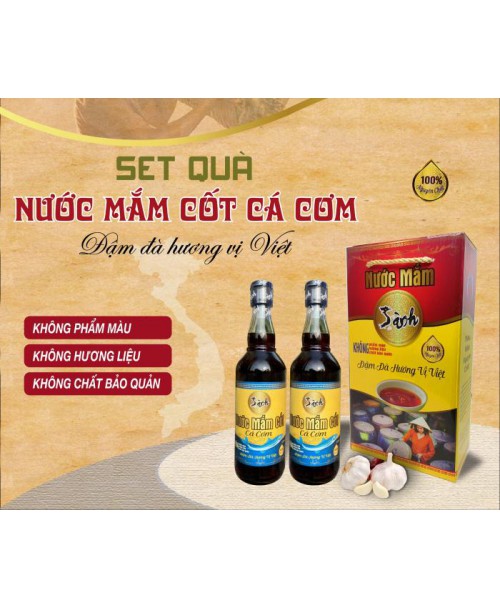 Hộp quà nước mắm cốt cá cơm 