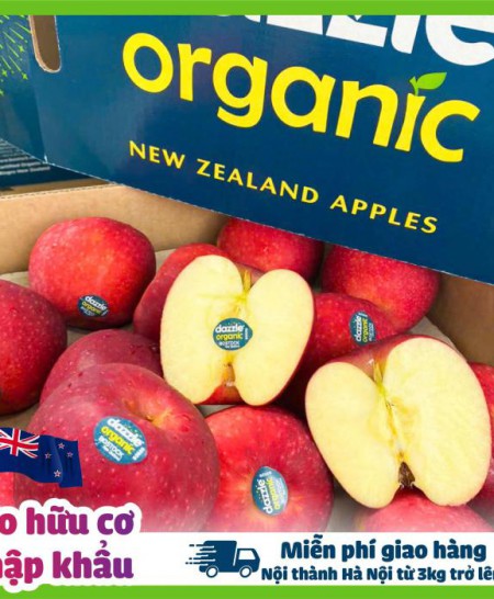 Táo hữu cơ Dazzle Nhập khẩu New zealand mùa vụ mới 2025
