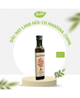 Mantova Dầu hạt lanh hữu cơ 250ml